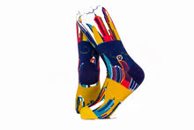 Load image into Gallery viewer, Multi-colour KL City Patterned Cotton Crew Socks | KL CityScape